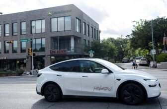 A Tesla robotaxi inexplicably drove right into a parked automotive