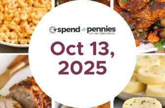 Weekly Meal Plan Oct 13, 2025